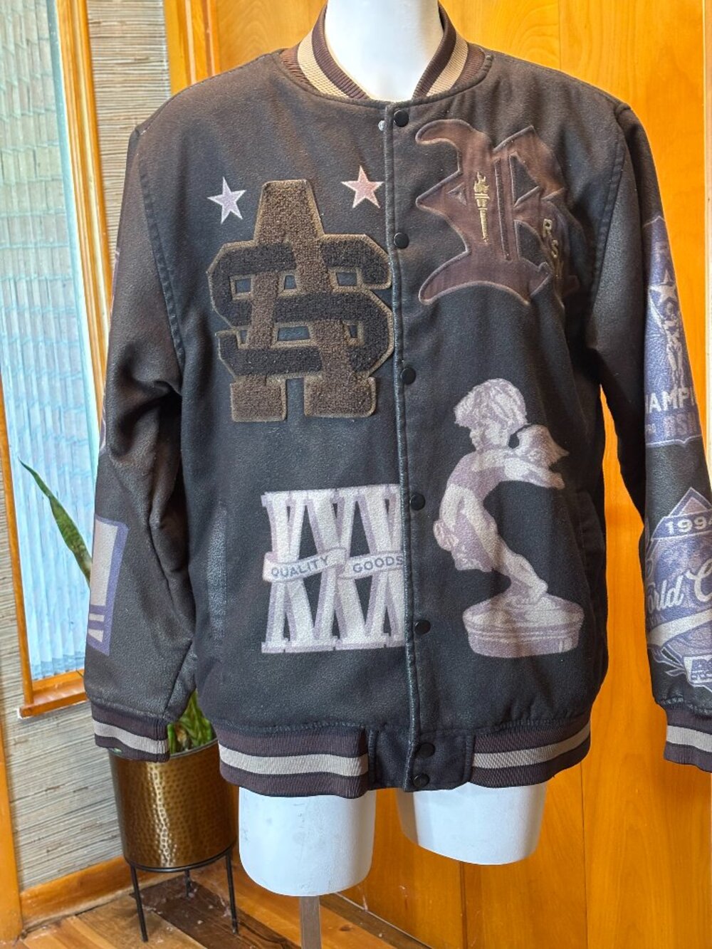 "We Are The Champions" Vintage Varsity Jacket XL